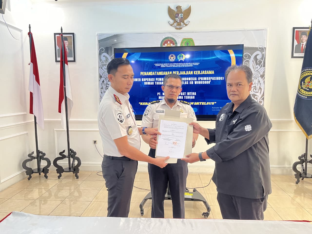 Penandatangan MoU Rutan Wonosobo